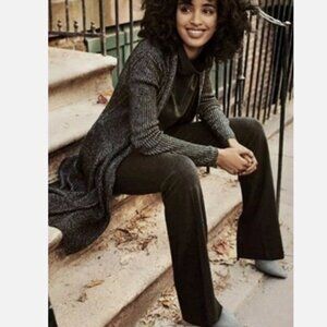 Cabi #3530 ribbed Long Cloak Cardigan Sweater  Open Front in Great condition